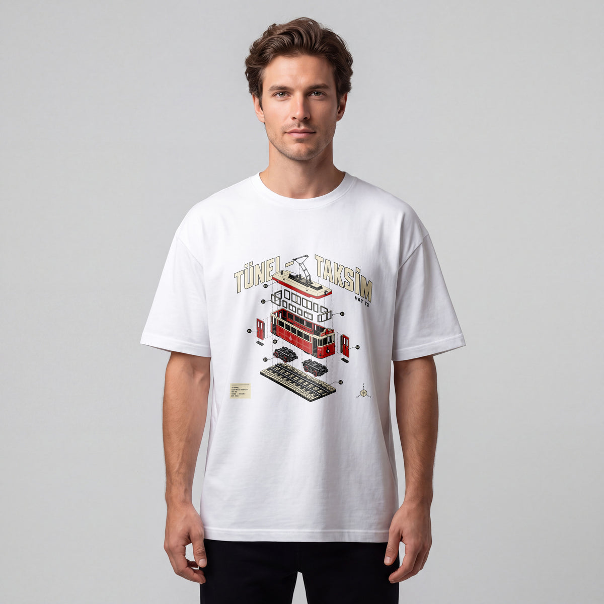 İstanbul Tramvay | 25 × 25 cm DTF Baskı Transferi