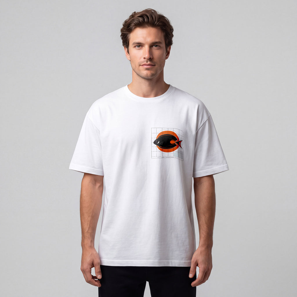 REEF Acanthurus Achilles | 25 × 25 cm DTF Baskı Transferi