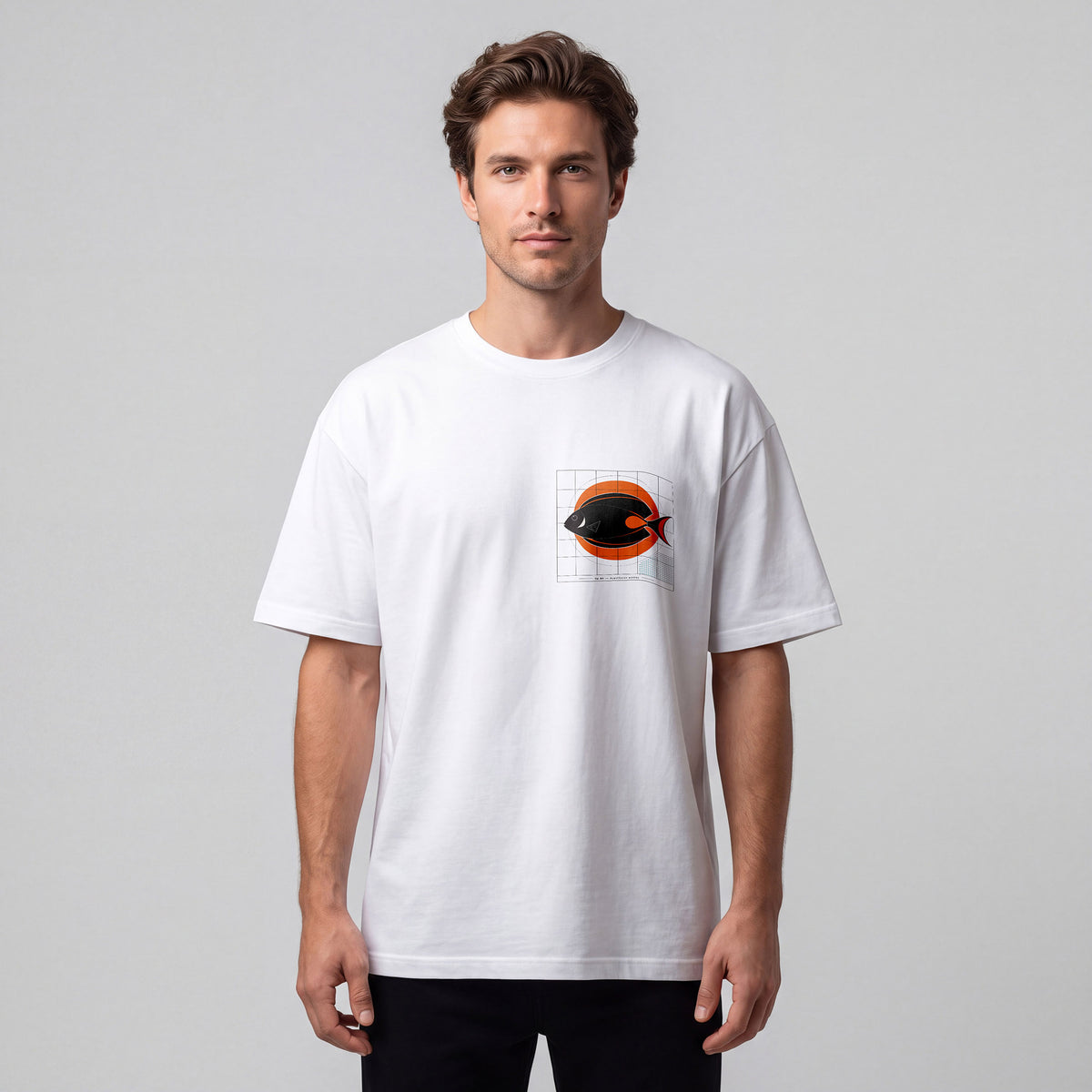 REEF Acanthurus Achilles | 25 × 25 cm DTF Baskı Transferi