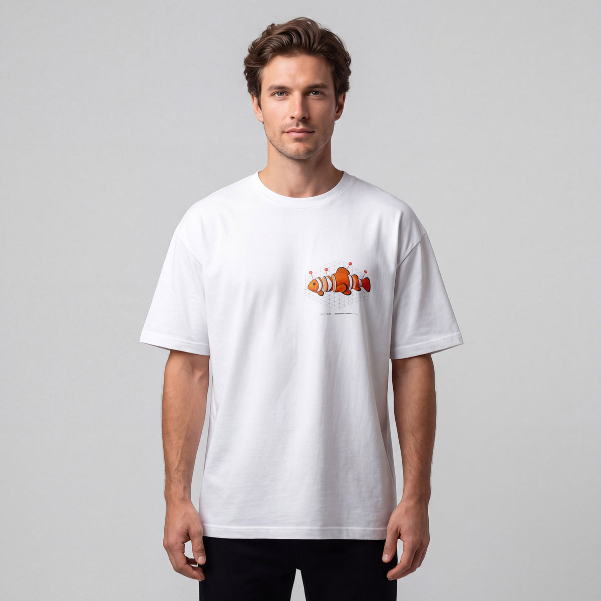REEF Amphiprion Ocellaris | 25 × 25 cm DTF Baskı Transferi