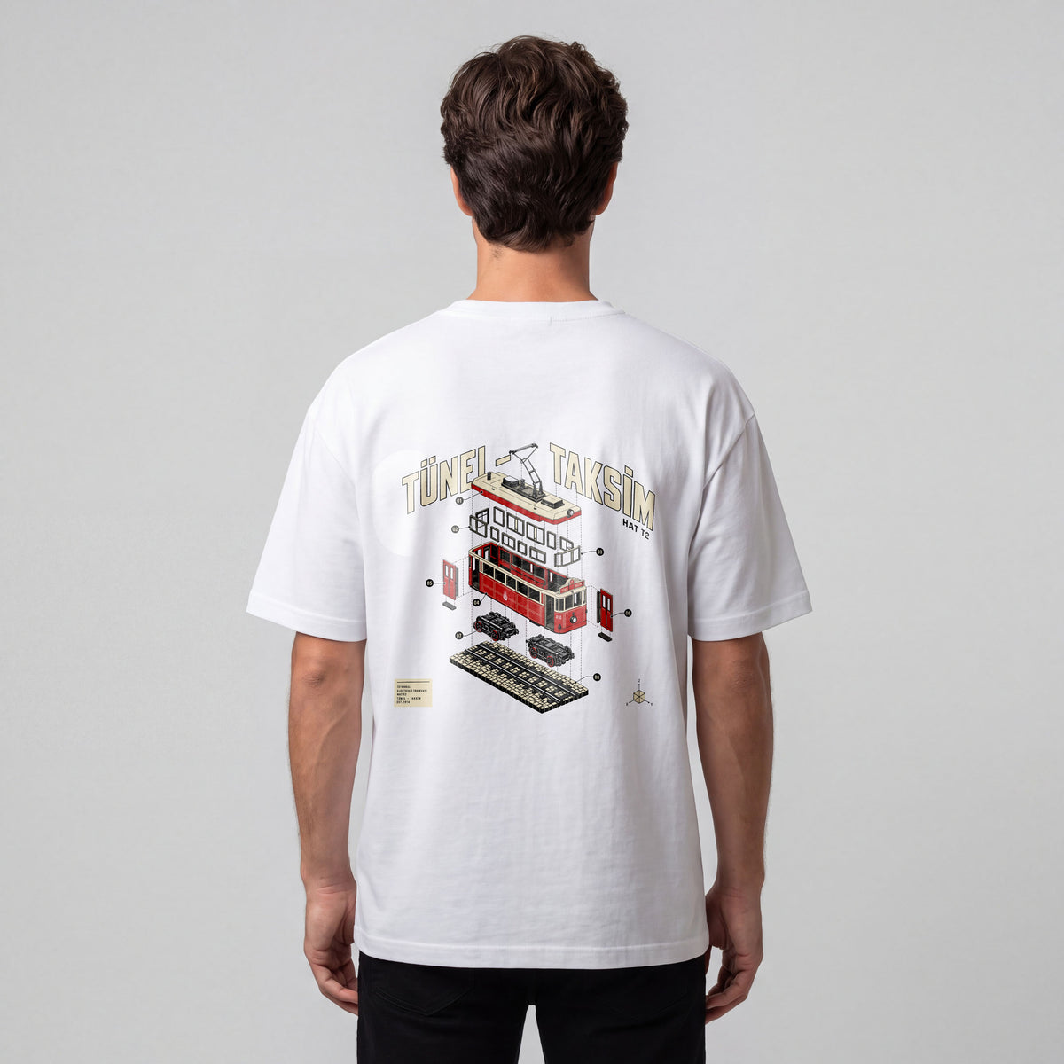 İstanbul Tramvay | 25 × 25 cm DTF Baskı Transferi