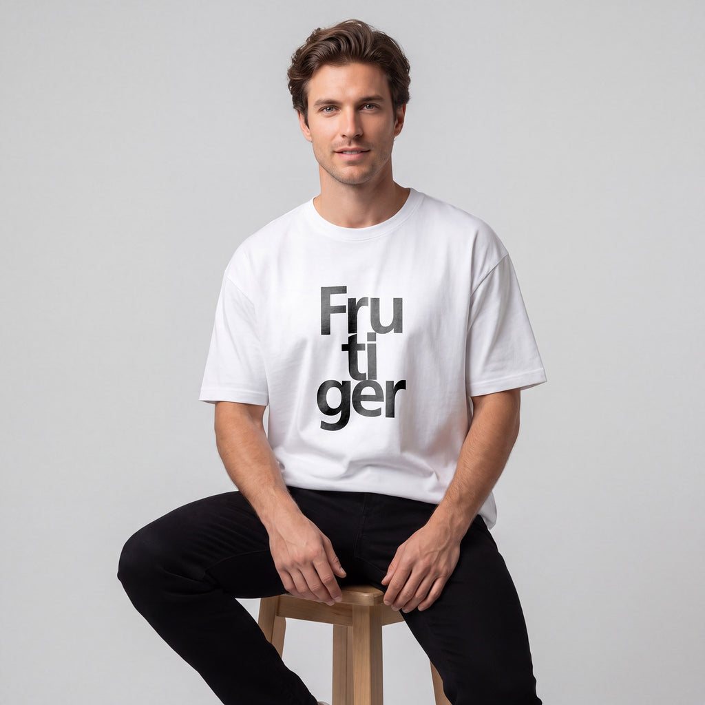 Tipografi Frutiger | 25 × 25 cm DTF Baskı Transferi