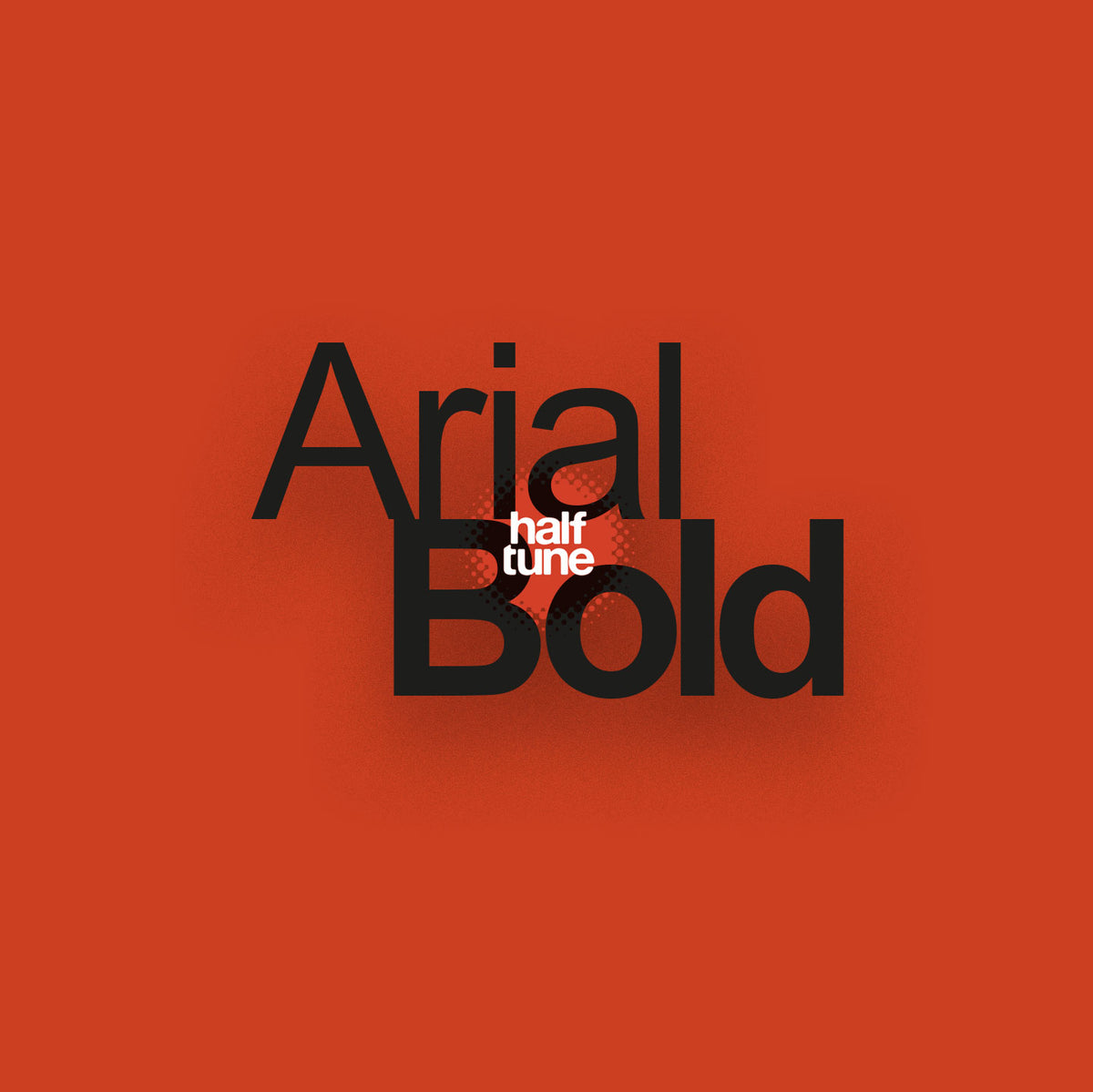 Tipografi Arial | 25 × 25 cm DTF Baskı Transferi